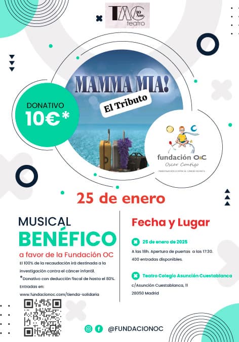 Mamma Mia! en Madrid Fundación OC Contra el cáncer